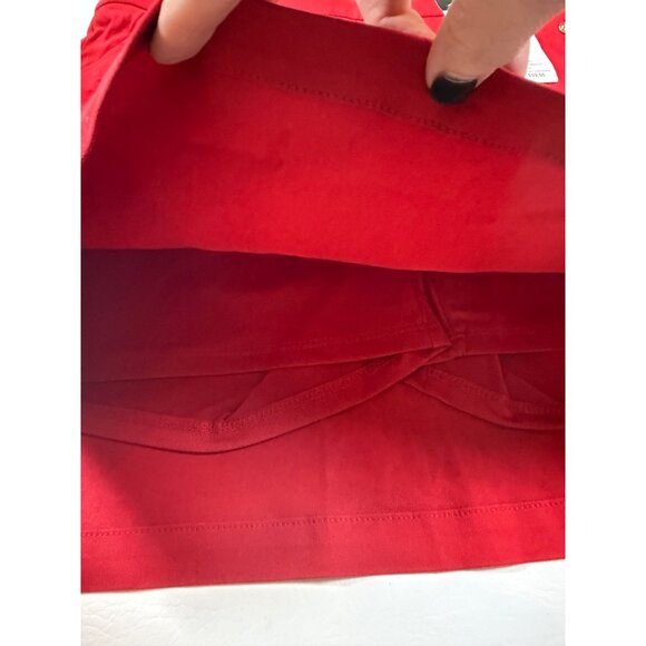 NWT Rafaella Ruby Red Comfort Stretch Skort Womens Medium Elegant (bin JJ167) - Picture 4 of 7
